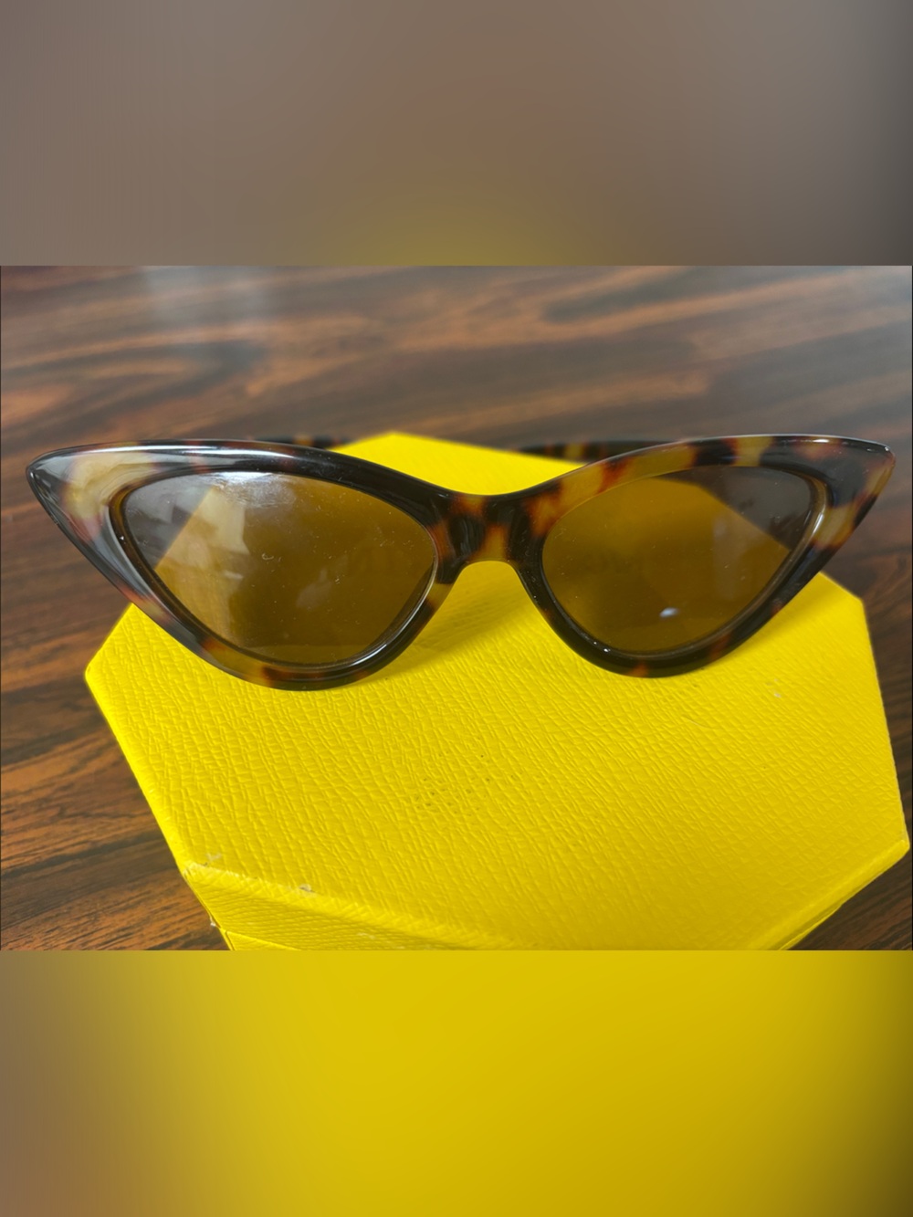 Sonos Tortoiseshell Cat-Eye Sunglasses with Brown Lenses